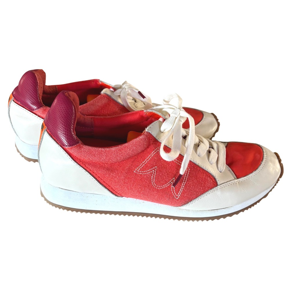 BIRDIES Roadrunner Orange Siren Sneakers Low Top Casual Tennis Shoes SIZE 10